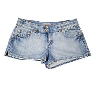 Vintage American Eagle Denim Shorts Deadstock Size 12 Hong Kong Light Wash Y2K